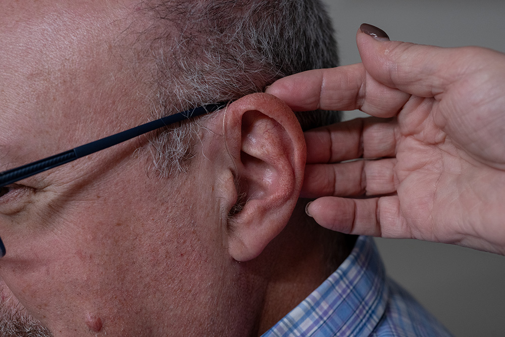 Photo of man's ear