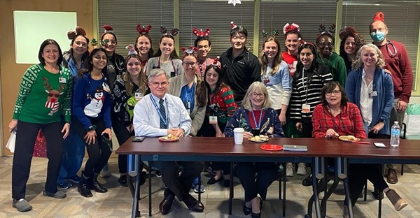 Christmas celebration with the HUMC Pediatric Residents