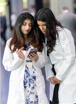 JFK Internal Medicine Residents having a discussion.