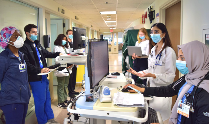 Internal Medicine Residents on Rounds