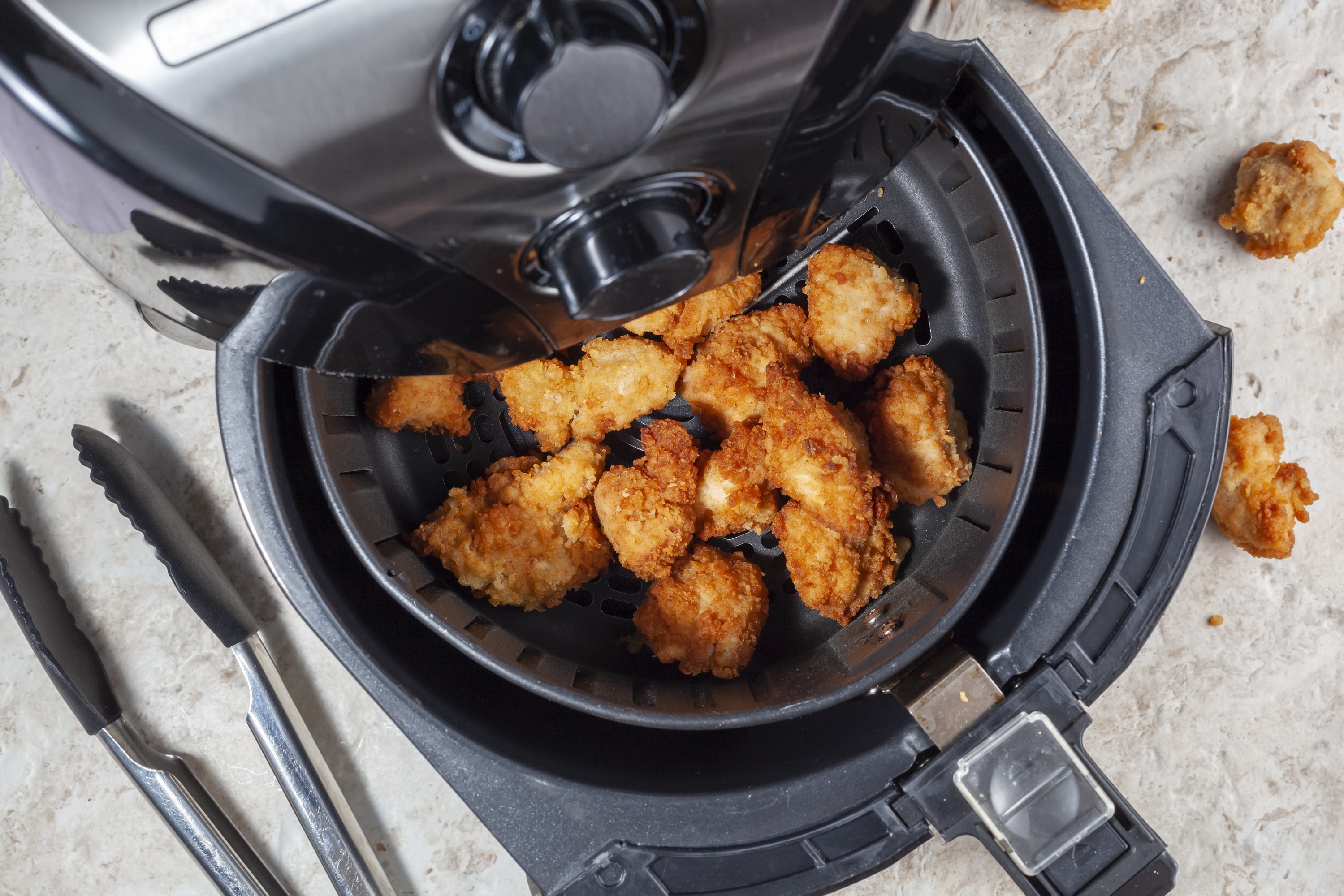 popcorn chicken in an air fryer