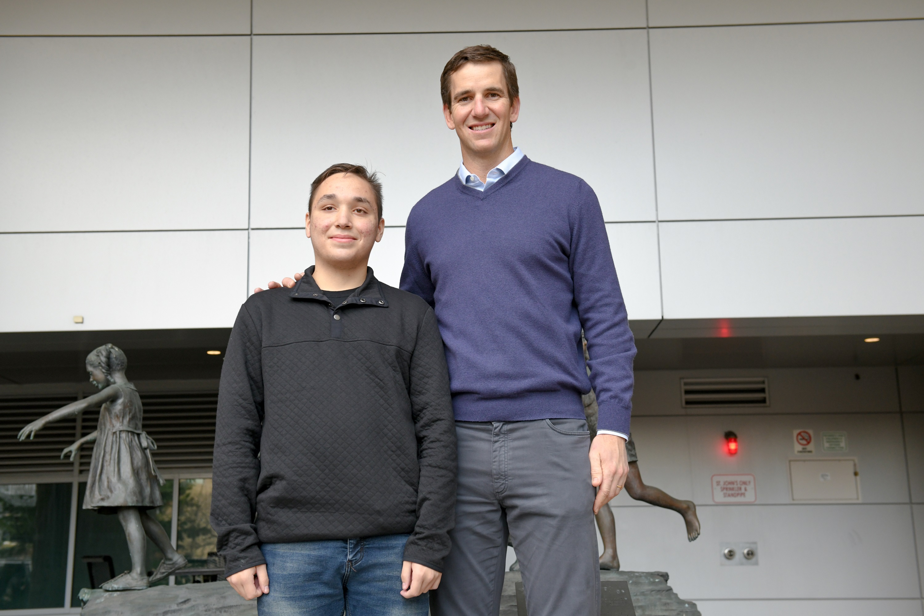 Eric Viscito and Eli Manning