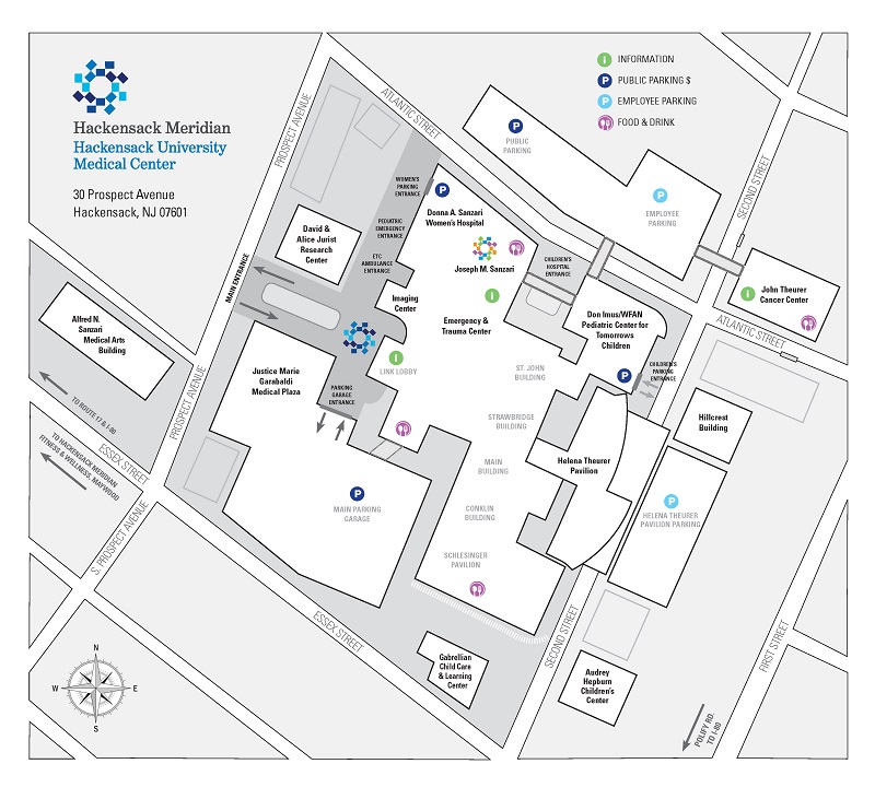 Hackensack Universty Medical Center Campus Map