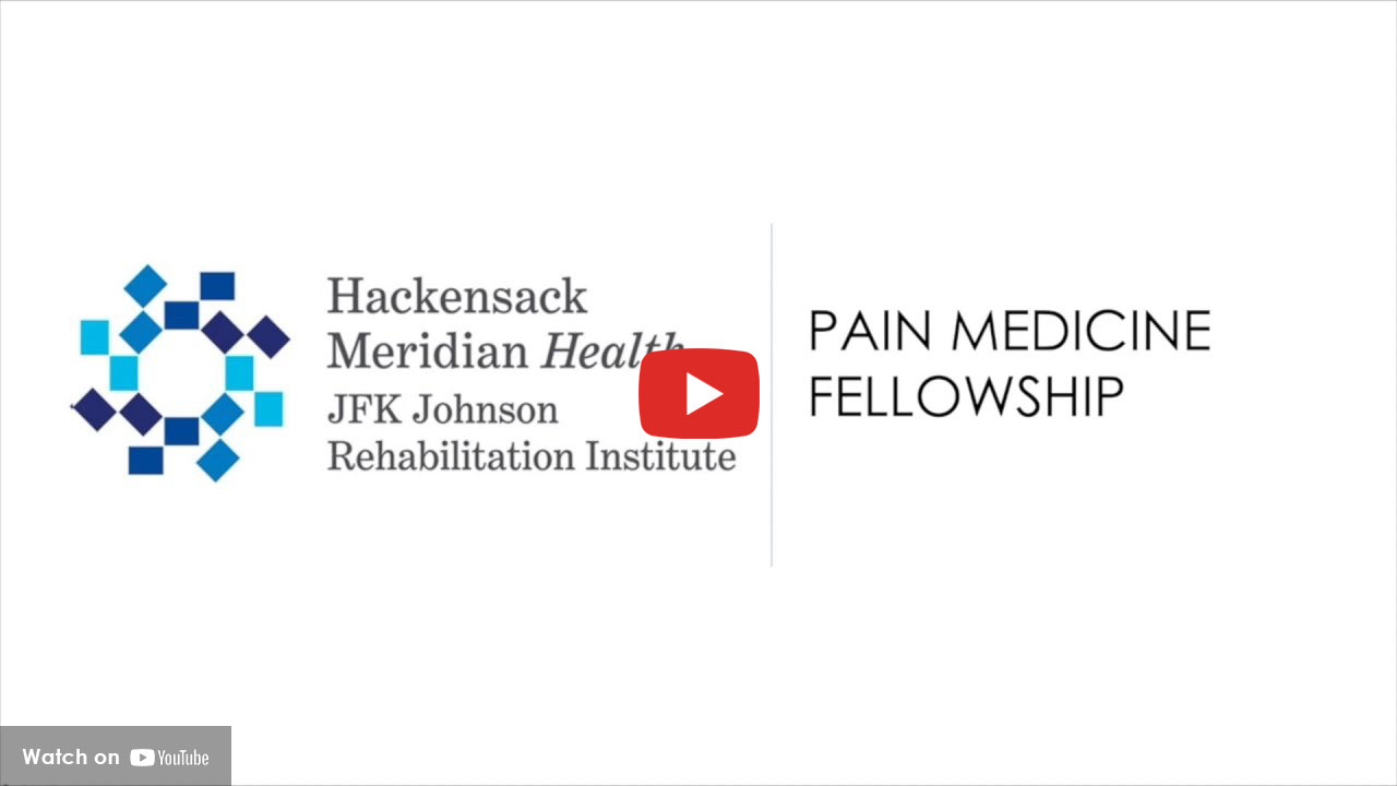 Hackensack Meridian Health JFK Johnson Rehabilitation Institute Pain Medicine Fellowship logos